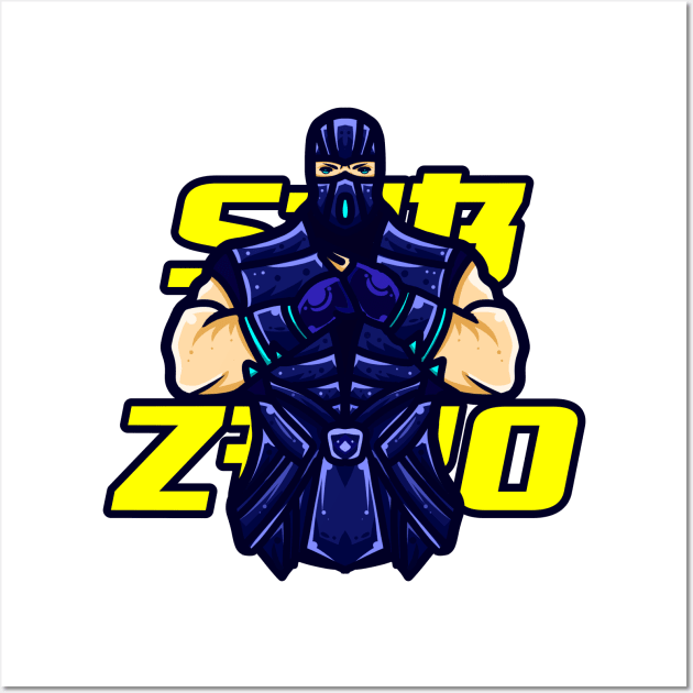 Sub-Zero Mortal Kombat Wall Art by Aldyz